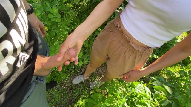 Strangers touch dick in the park. Real luck Brazilian Porn